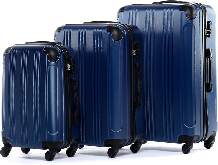 Immagine prodotto Fergé Set di 3 valigie (110 l, Bagaglio a mano (fino a 50 litri), M (50 - 90l), L (90 - 115l))