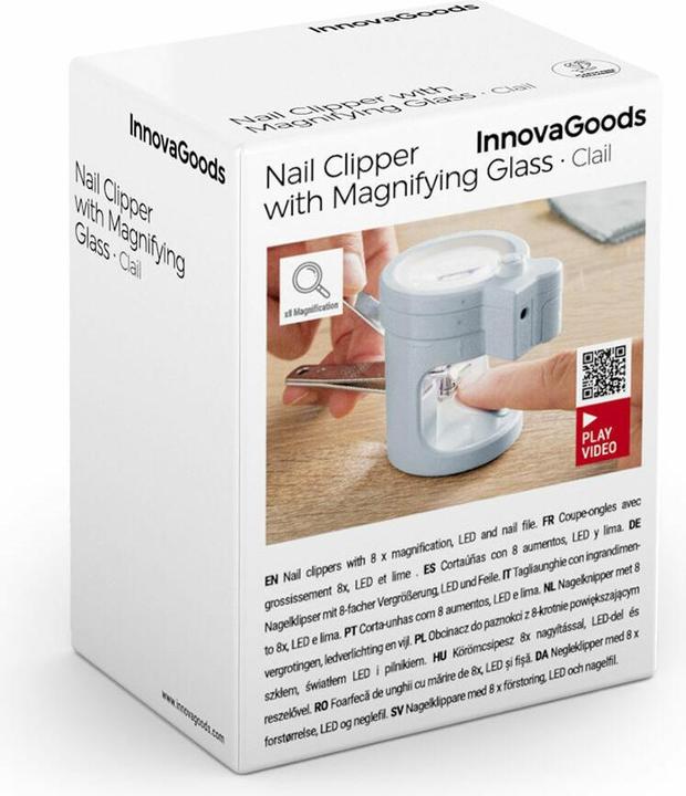 Produktbild InnovaGoods Nagelknipser mit LED-Licht, Lupe und Feile Clail