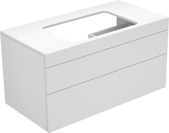 Actual product image Keuco Vanity unit EDITION 400 1050x546x535mm o HL-Boh we h glass ca kl (105 x 53.5 x 54.5 cm)