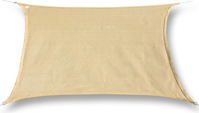 Immagine prodotto Swisshandel24 Vela solare impermeabile rettangolo 3x6m, sabbia (3 x 6 m)