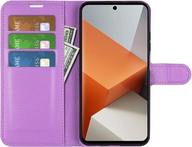 Produktbild MU Classic Litchi Leder Bookcover Series (Xiaomi Redmi Note 13 Pro+)