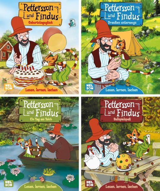 Immagine prodotto Mini-Bücher: 4er Pettersson und Findus 1-4 (Tedesco, 2022)