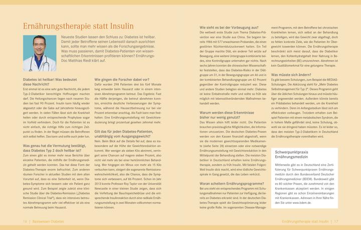 Produktbild Die Ernährungs-Docs - Diabetes heilen (Deutsch, Jörn Klasen, 2019)