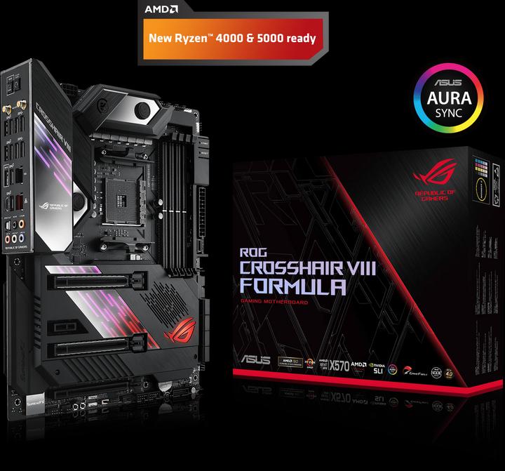 Image du produit ASUS ROG Crosshair VIII Formula (AM4, AMD X570, ATX)