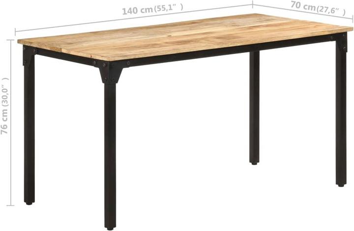 Produktbild VidaXL Esstisch (140 x 70 x 76 cm)