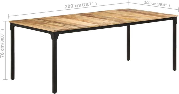 Actual product image VidaXL Esstisch (200 x 100 x 76 cm)