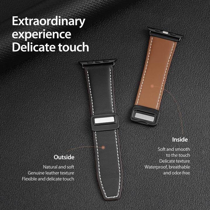 Actual product image Dux Ducis YA bracelet (45 mm, 44 mm, 42 mm, 49 mm, Genuine leather)
