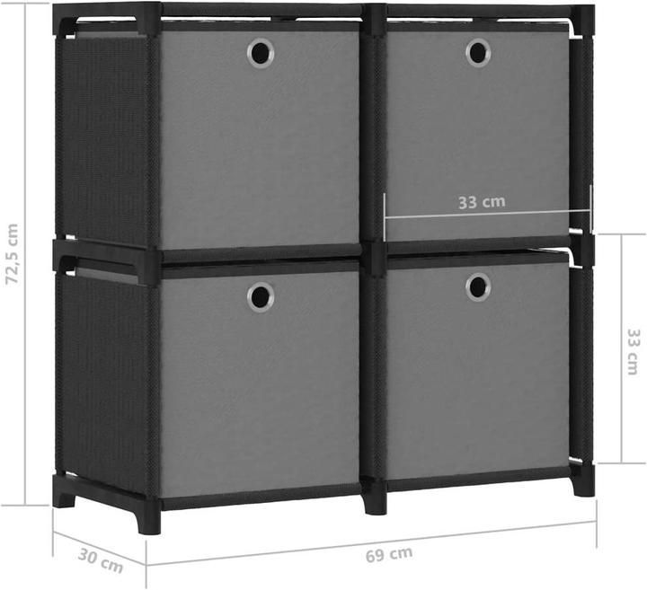 Actual product image VidaXL Standregal (69 x 30 x 72,5 cm)