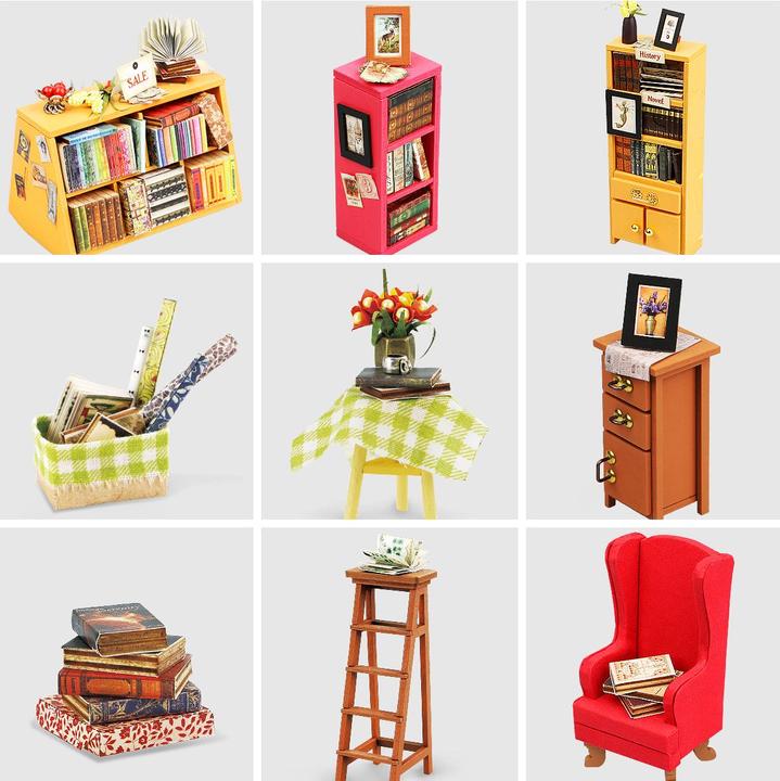 Actual product image Robotime Sam’s Study Library