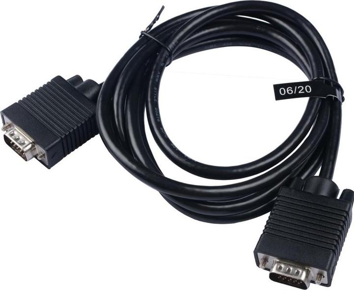 Produktbild V7 VGA CABLE 1080P 2M 6.6FT BLACK (2 m, VGA)