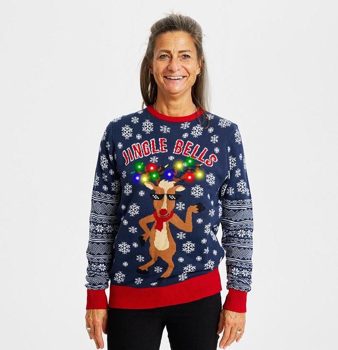 Actual product image Christmas Sweats Jingle Bells LED Sweater (L)