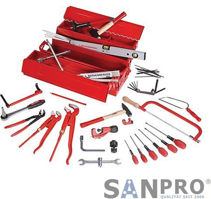 Image du produit Rothenberger Boîte à outils équipée 19166 (50 pièces)