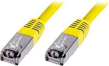 Image du produit Digitus CAT 5e SF-UTP Câble patch PVC AWG 26/7 Longueur 1 m Couleur jaune (SF/UTP, CAT5e, 1 m)