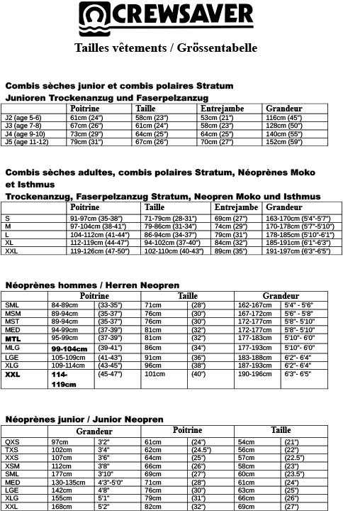 Produktbild Crewsaver Stratum Faserpelzanzug (S)