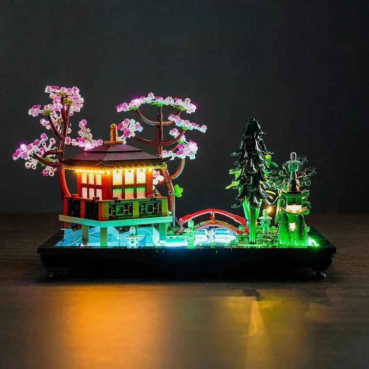 Actual product image BrickBling LED light set for LEGO Garden of Silence (10315) incl. remote control