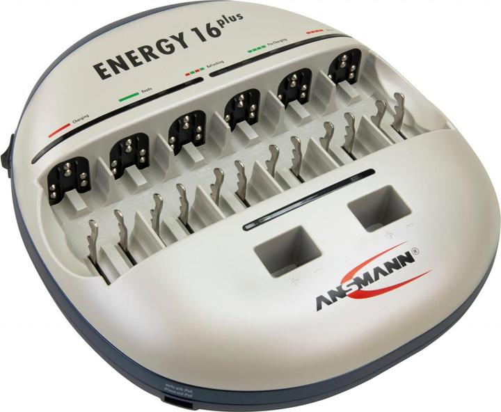 Actual product image Ansmann Energy 16 plus charging and maintenance station for 1-12 Micro AAA, Mignon AA rechargeable batteries