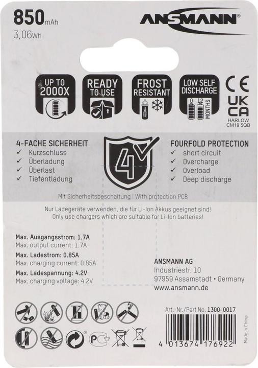 Produktbild Fenix Akku 8x Netgear ARLO + 2x Akku Aufbewahrungsbox Gratis! (Akku)