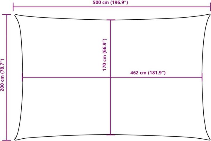 Actual product image VidaXL Nezhatok (200 x 500 cm)