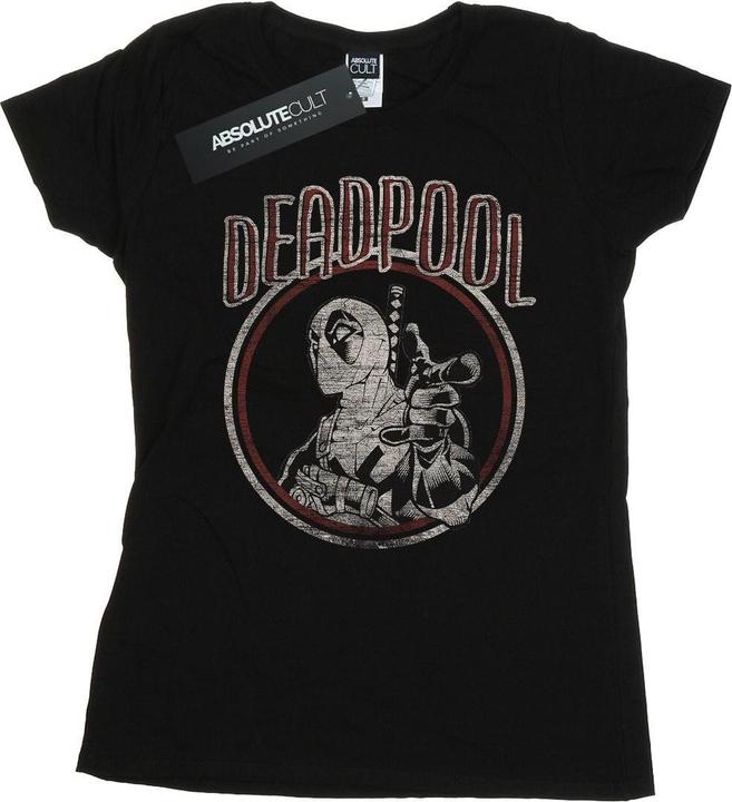 Immagine prodotto Deadpool Vintage Circle Maglietta Donna (L)
