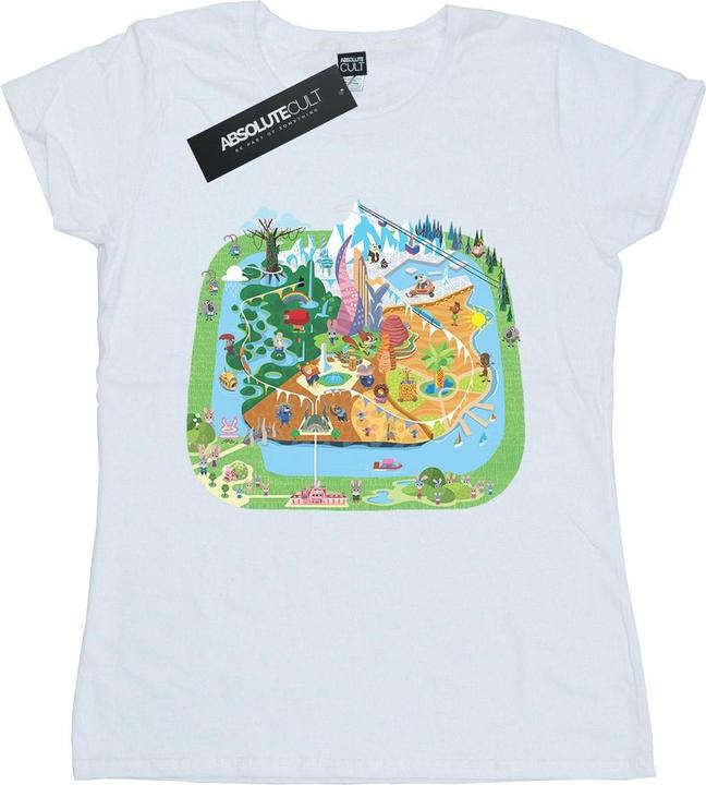 Actual product image Disney Womens/Ladies Zootropolis City Cotton T-Shirt (XL)