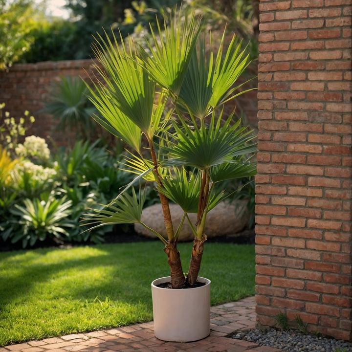Image du produit Plant in a Box Washingtonia Robusta - Lot de 2 Palmiers-éventails mexicains (50 cm)