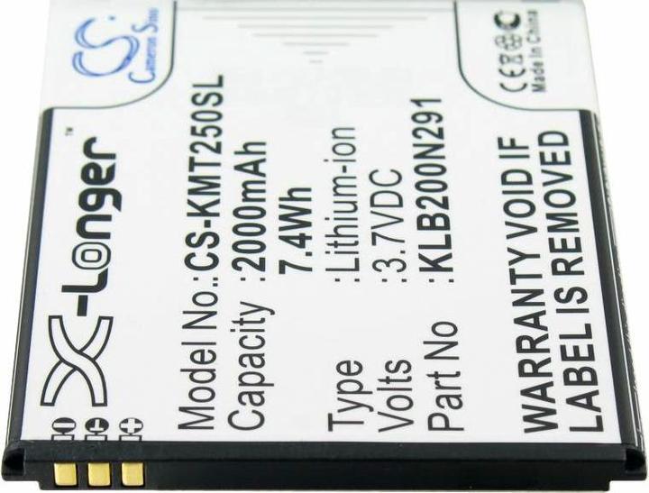 Actual product image AccuCell Battery suitable for Kazam Trooper 2 5.0 Battery KLB200N291