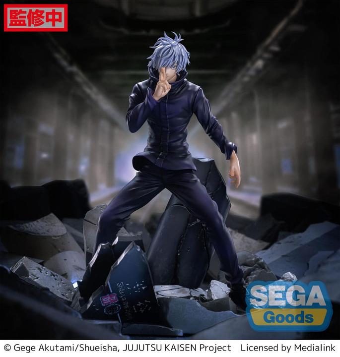 Actual product image Sega Goods Jujutsu Kaisen Figurizm Luminasta PVC Statue Shibuya Incident Satoru Gojo Unlimited Void 21 cm