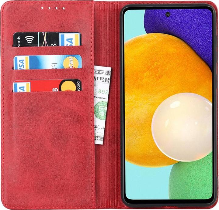 Actual product image Cover-Discount Galaxy A53 5G - Stand Flip Case Cover red (Samsung Galaxy A53 5G)