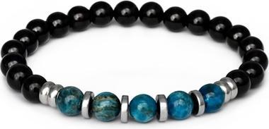 Image du produit Beneto Bracelet de perles d'onyx, d'apatite et d'hématite MINK144/20