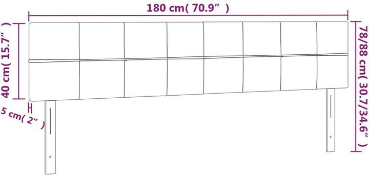 Produktbild VidaXL Alyssa (180 x 5 x 88 cm)