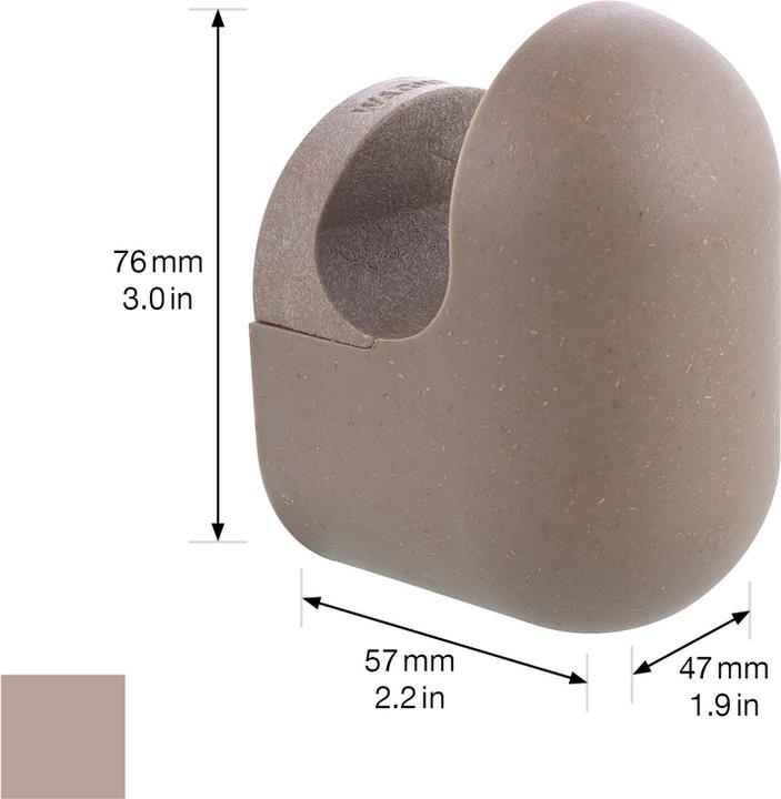 Produktbild Wagner System design yourself Garderobenhaken PILL WH 0421 mit 1 Haken taupe, 1 St.