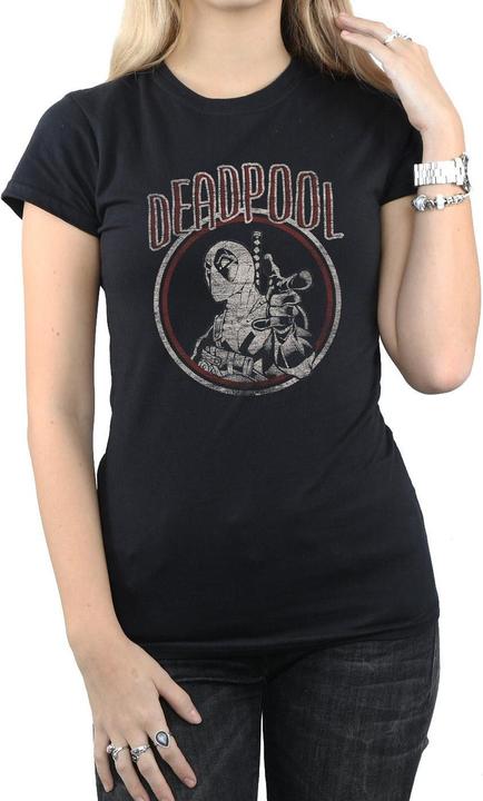 Immagine prodotto Deadpool Vintage Circle Maglietta Donna (L)