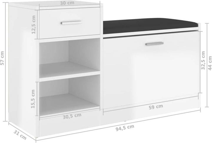 Image du produit VidaXL Calvin (94.5 x 31 x 57 cm)