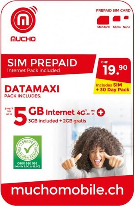BeeOne SIM-Karte MUCHO Mobile Pack DATAMAXI