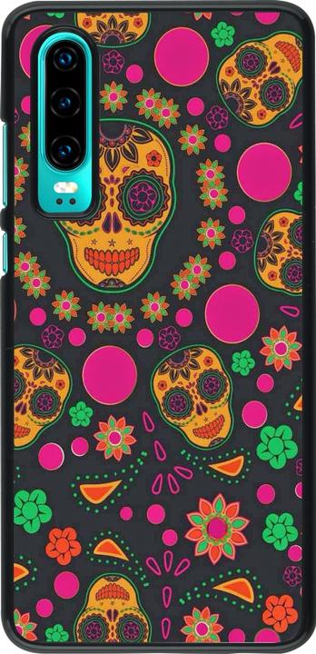 Immagine prodotto PhoneLook Copertina Halloween 22 teschi messicani colorati (Huawei P30)