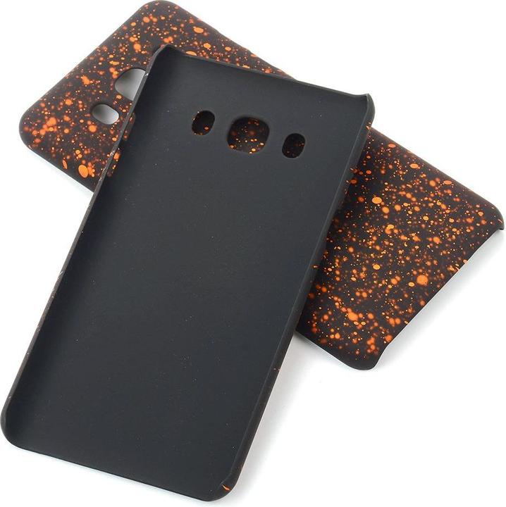Produktbild König Design Handy Hülle Schutz Case Bumper Etuis für Samsung Galaxy J5 2016 3D Sterne Orange (Samsung Galaxy J5 (2016))