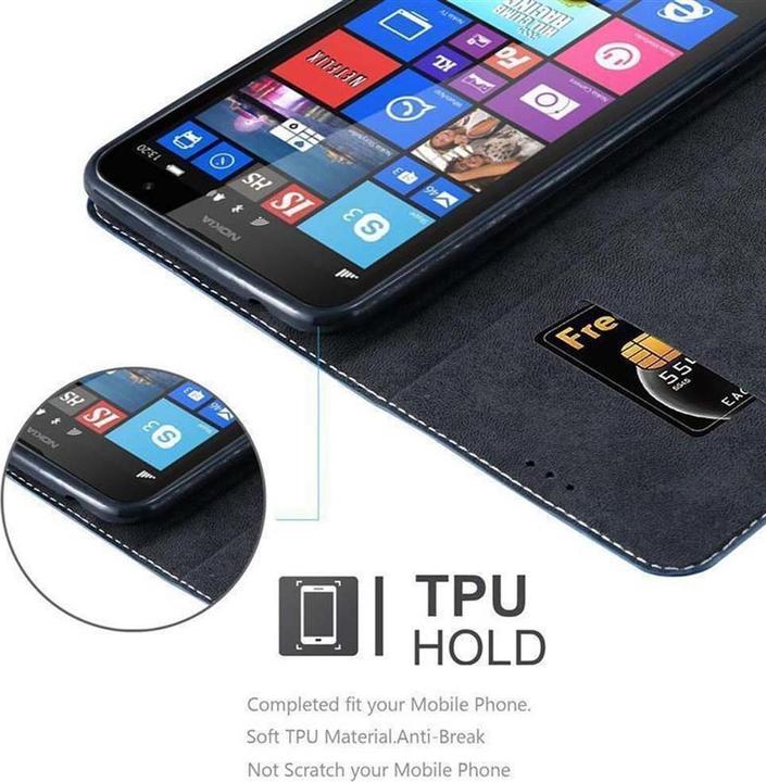 Actual product image Cadorabo Book X Wallet Cover (Nokia Lumia 1320)