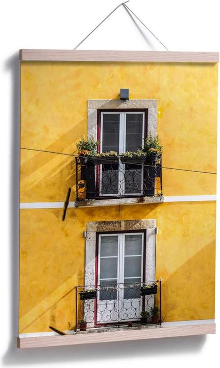 Actual product image Trenddeko The yellow house facade (50 x 60 cm)