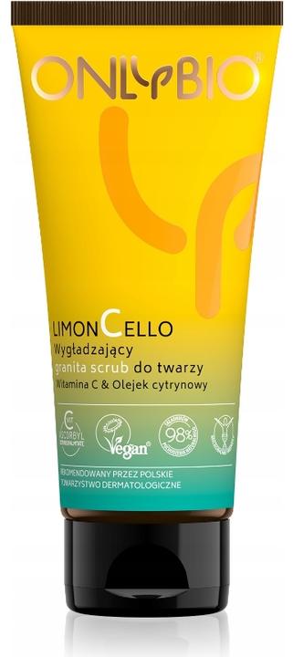 Onlybio Limoncello Smoothing Granita Face Scrub Vitamin C & Lemon Oil 75Ml (Reinigungsmilch, 75 ml)