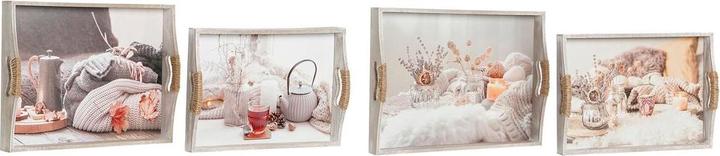Produktbild DKD Home Decor Tablettset Bunt 40 x 30 x 6 cm Holz MDF (2 Stück)