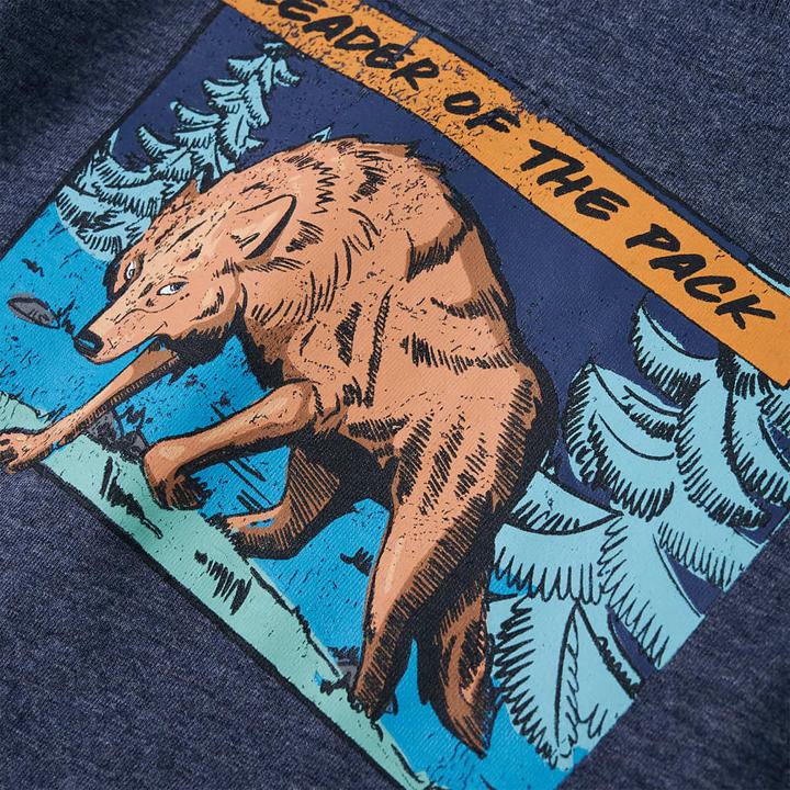 Image du produit VidaXL T-shirt manches longues enfant Bleu foncé Mélange 92,Composition : 100 (92)