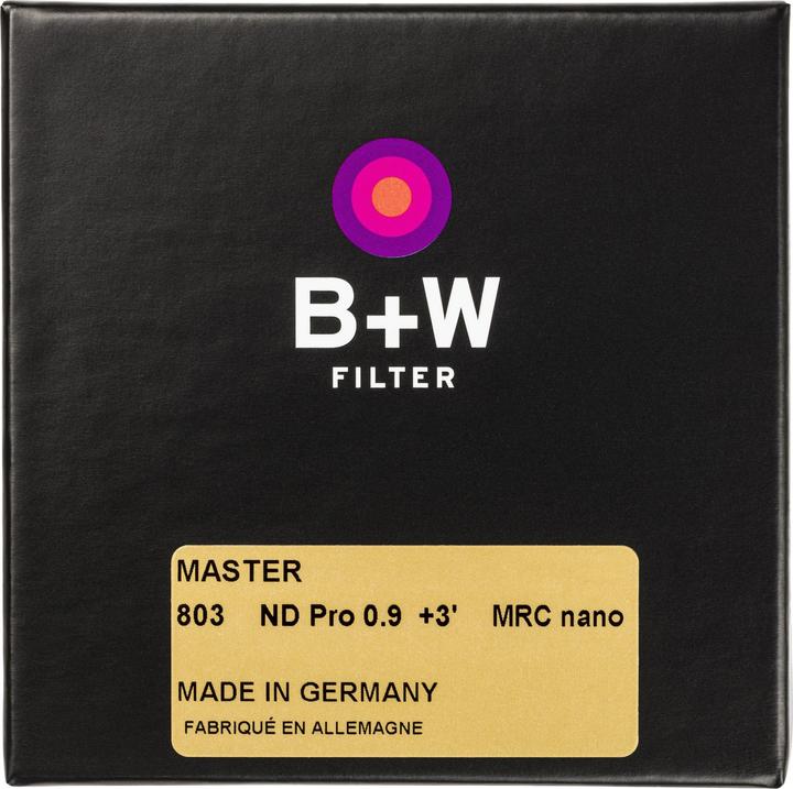 Actual product image B+W ND 0.9 MRC nano MASTER 72mm (72 mm, Neutral colour filter)