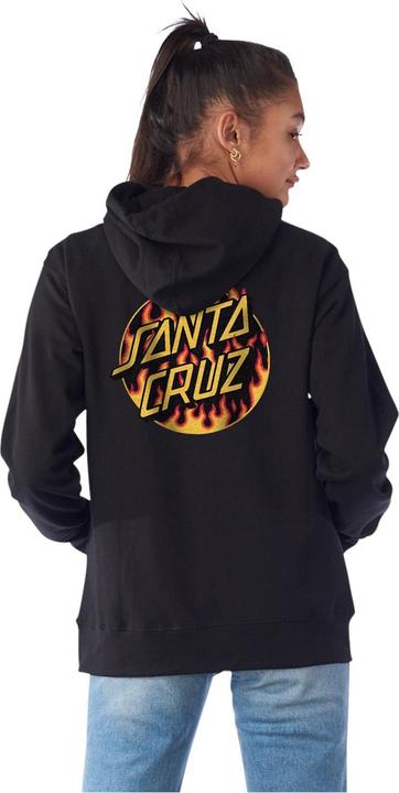Actual product image Santa Cruz Thrasher Flame Dot Boyfriend Hoody (L)