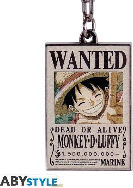 Actual product image ABYstyle Portachiavi One Piece : Wanted Luffy (AX2)