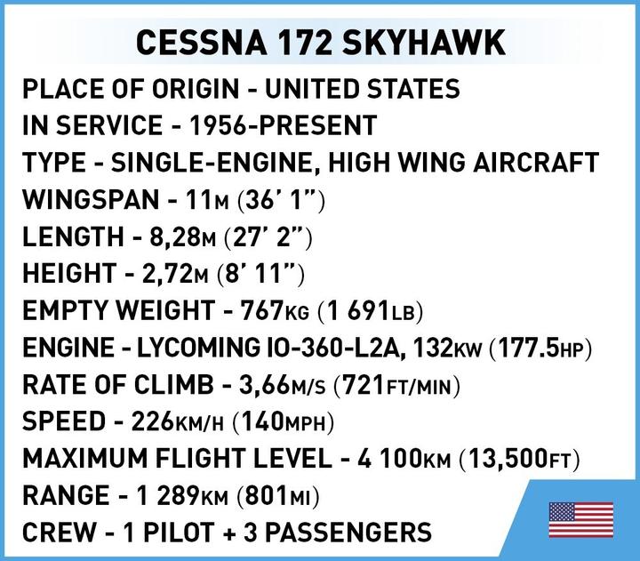 Actual product image Cobi Cyvil Aircraft Cessna 172 WB