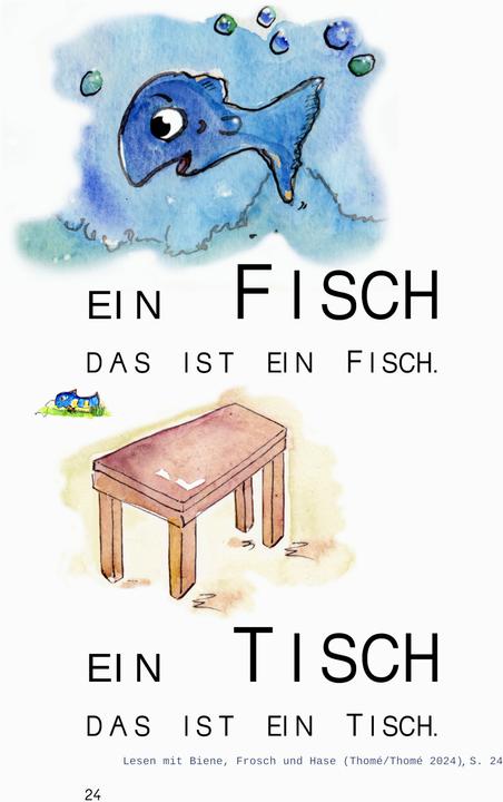 Actual product image Thomé:Lesen mit Biene, Frosch und Hase (German, Kurzi Shortriver, D. Orie, Prof Dr Günther Thomé, Dorothea Thomé, 2024)