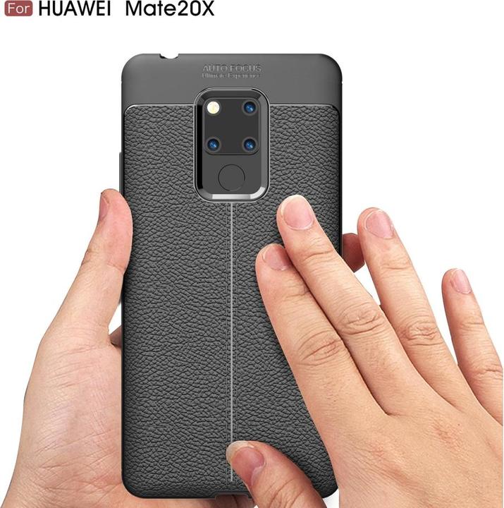 Produktbild Screenguard Huawei Mate 20 X Hülle Leather Design TPU Cover (Huawei Mate 20 X)