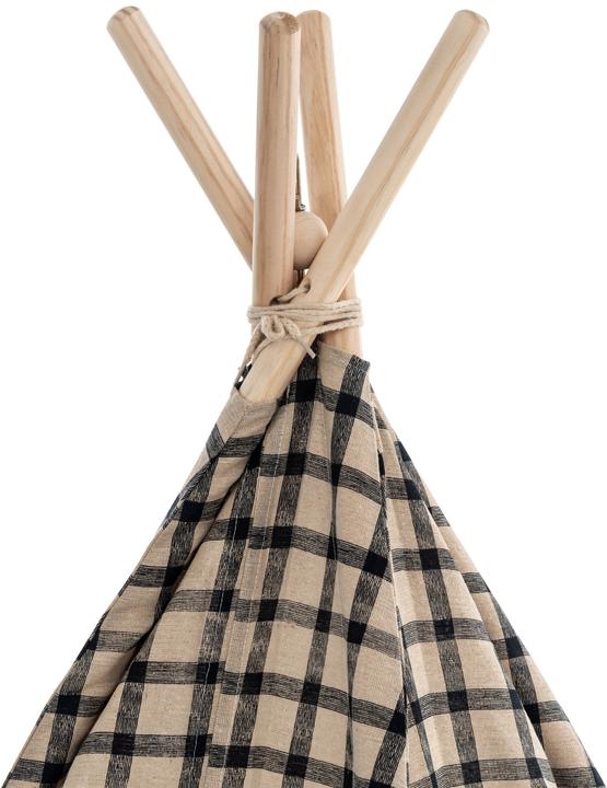 Actual product image CLP Play tent Esna, black checkered