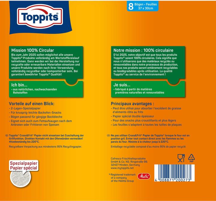 Actual product image Toppits Cross&Frit (37 x 30 cm)
