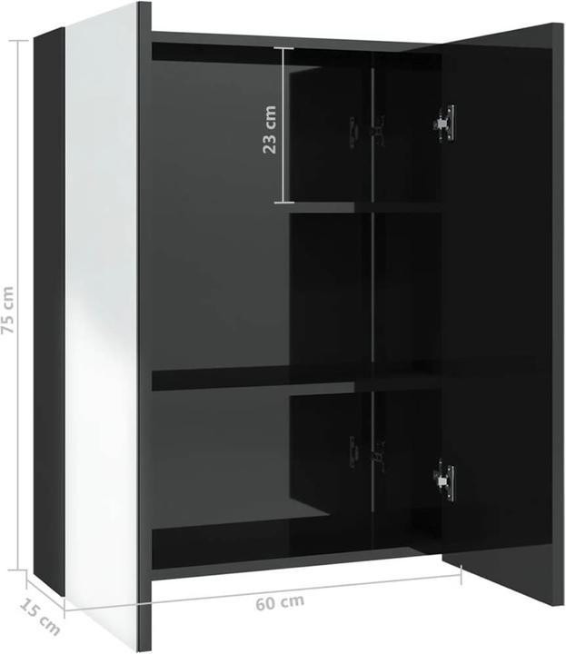 Actual product image VidaXL Spiegelschrank (60 x 15 x 75 cm)